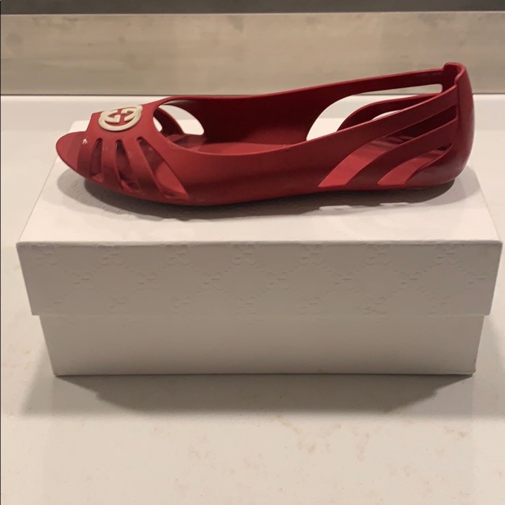 Gucci red flats